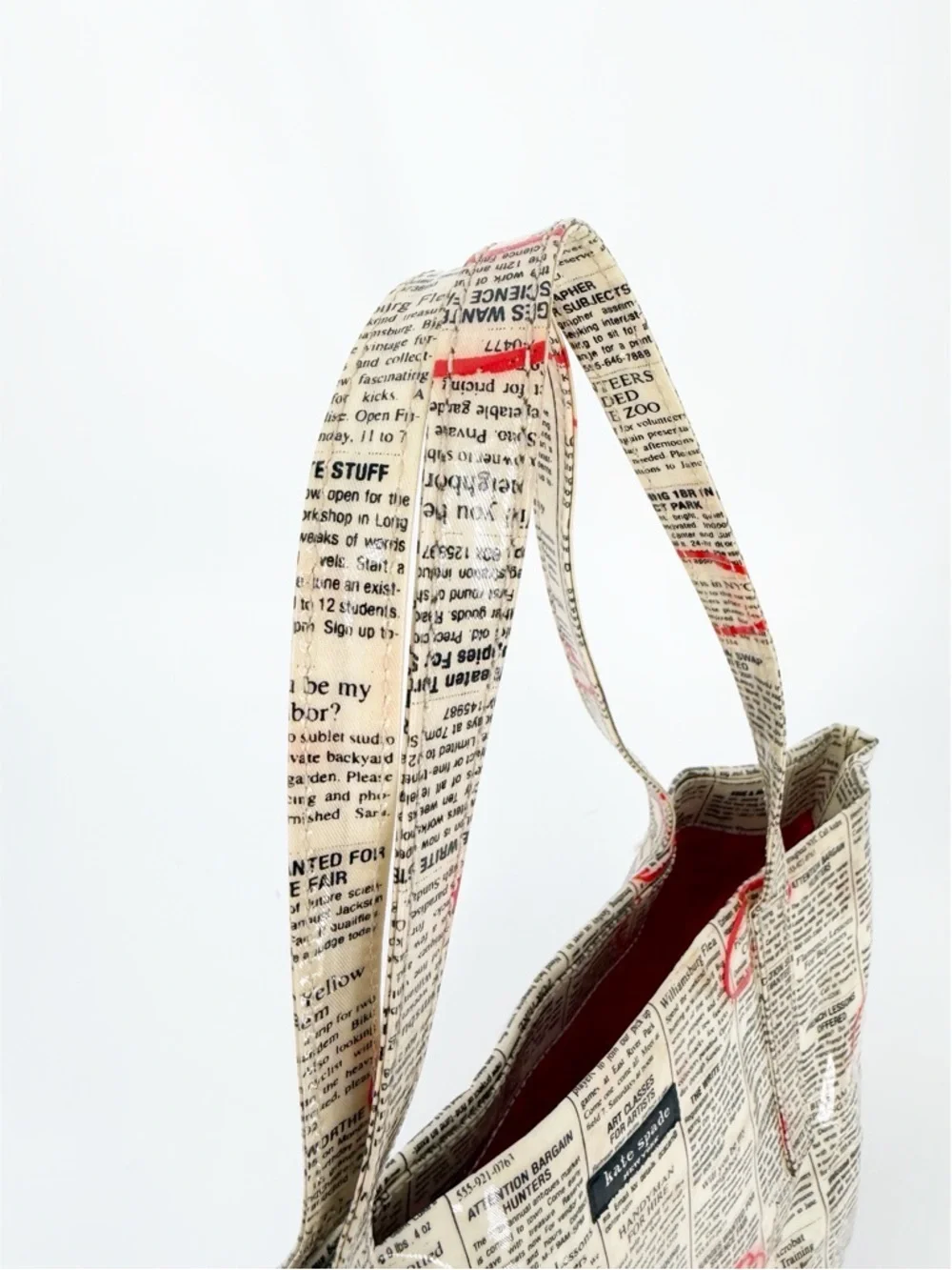 Kate Spade Newsprint Bon Journal Shopper Tote - Picture 4 of 8